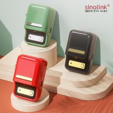 시노링크 무선 라벨 프린터 휴대용 라벨기 브라이트 레드 B21