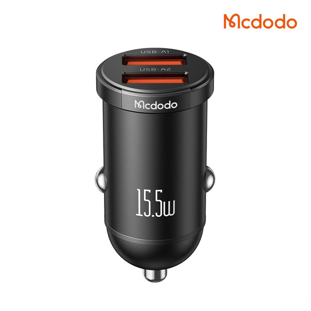 [맥도도] CC295 15.5W 미니 2포트 LED 차량용 고속충전기 USB-A타입X2