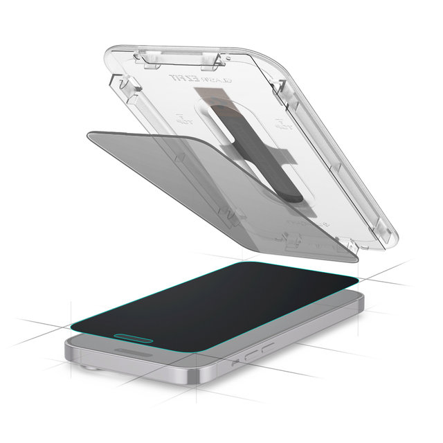 슈피겐 아이폰15 프로 맥스 프라이버시 강화유리 글라스tR이지핏