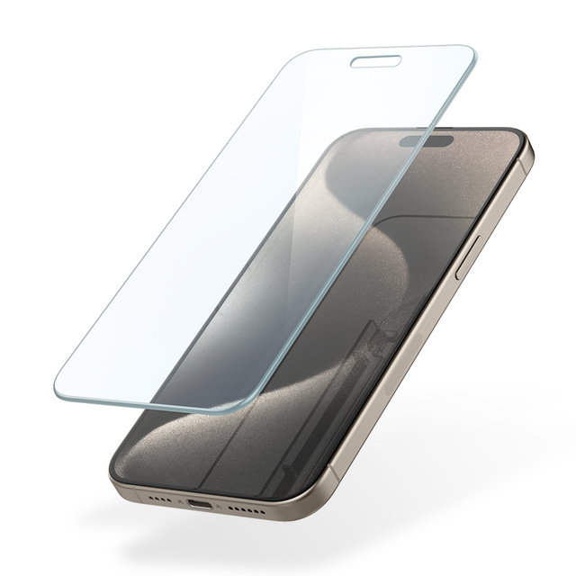 슈피겐 아이폰15 프로 블루라이트 차단 강화유리 글라스tR 이지핏