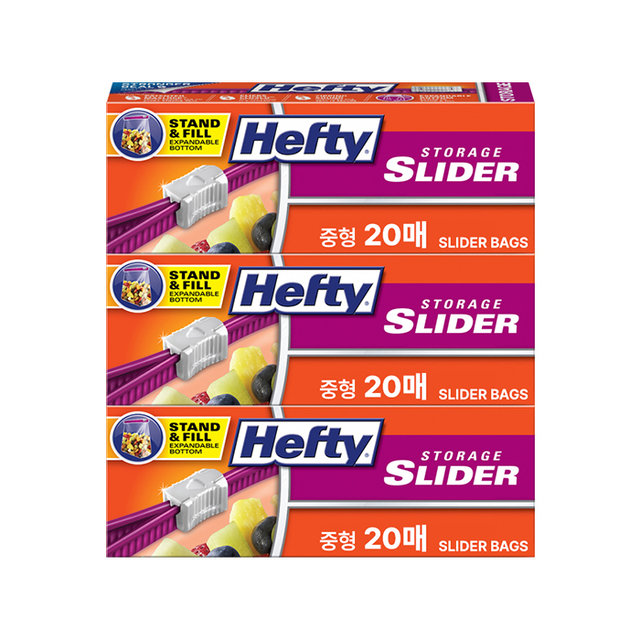 헤프티 슬라이드 스탠딩 냉장 중형 -20매X3개입