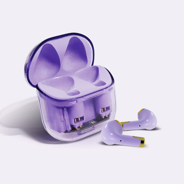 ATHENA 하이커 블루투스 이어폰 터치형 통화 전화 투명 예쁜 디자인 무선 LED