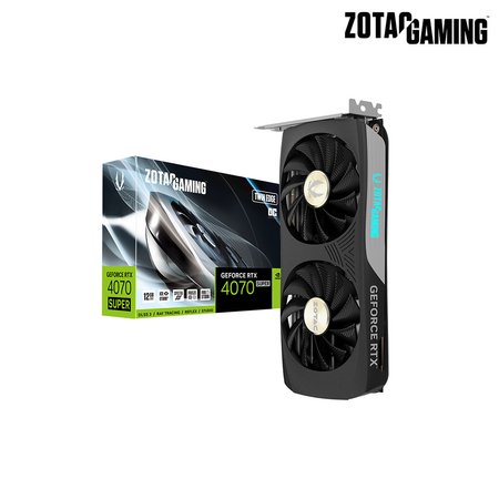 ZOTAC GAMING 지포스 RTX 4070 SUPER TWIN EDGE OC 12GB GDDR6X 그래픽카드