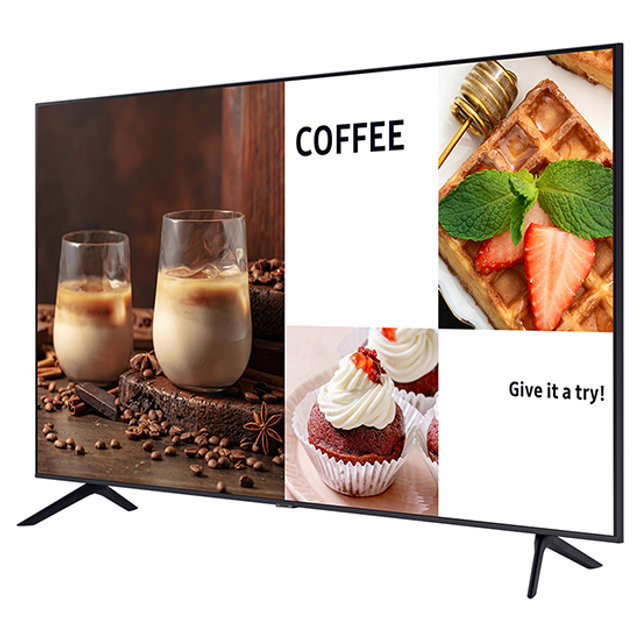 삼성 107.9cm(43인치) 비즈니스TV LH43BECHLGFXKR 스탠드형 4K UHD LED 에너지 효율 1등급