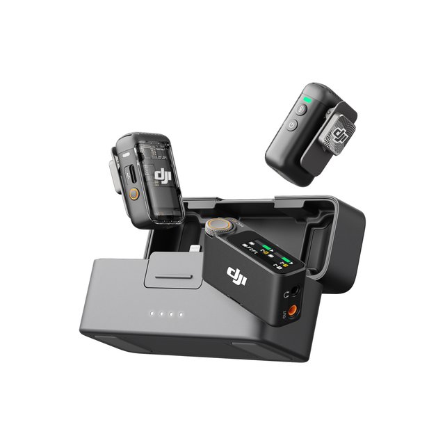 무선 마이크 2 [2TX+1RX+충전케이스][DJI MIC2 1V2][블랙]