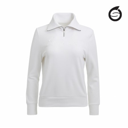 선덜랜드 여성 로고 하프넥 골프 티셔츠 - SLL2WTS184
