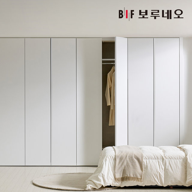 레스 무몰딩 맞춤시공 여닫이 붙박이장 360cm