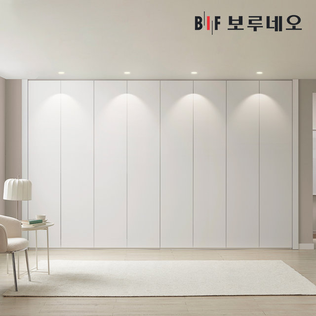 레스 무몰딩 맞춤시공 여닫이 붙박이장 360cm