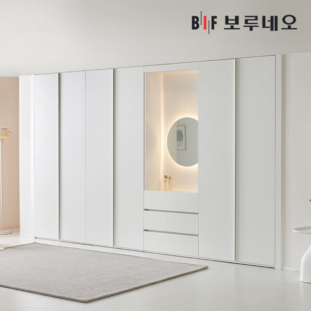 레스 무몰딩 맞춤시공 여닫이 붙박이장 30cm