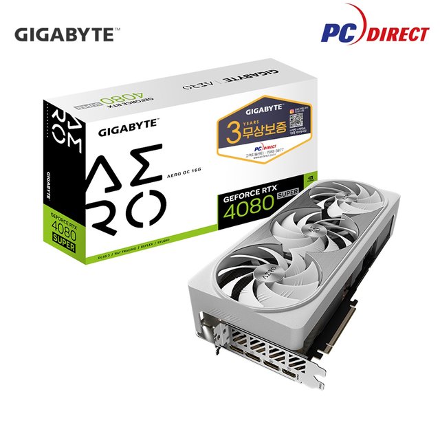 GIGABYTE 지포스 RTX 4080 SUPER AERO OC D6X 16GB 피씨디렉트