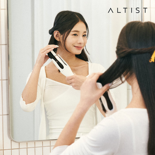 [알티스트] 매직 웨이브 오토 컬링 아이론 / 혁신적인 자동 회전 헤어스타일러 봉고데기 / AB-ACO32HBC / (파우치+헤어클립 증정) 