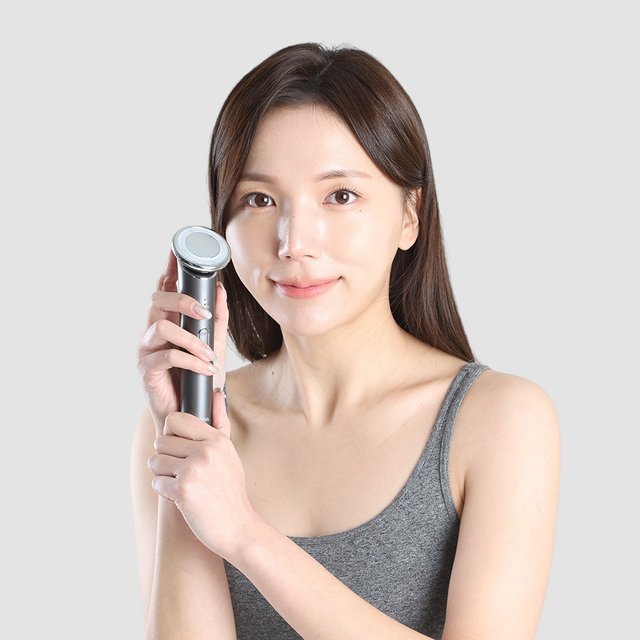 뉴보르나 갈바닉 마사지기 고주파 진동 EMS 얼굴 피부관리기