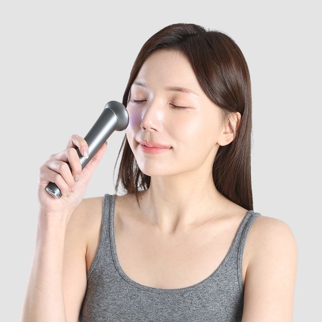 뉴보르나 갈바닉 마사지기 고주파 진동 EMS 얼굴 피부관리기