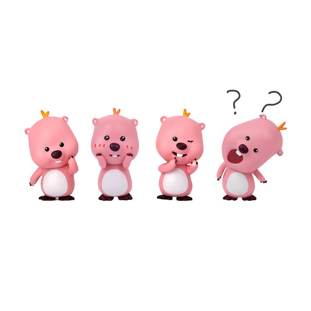 잔망루피 모니터 피규어 4종세트 [갓생/감격/어쩔/둥절루피]