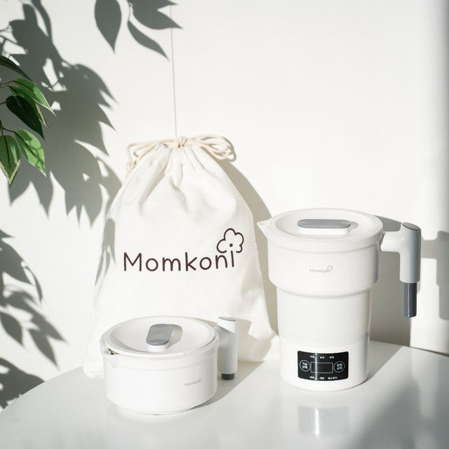 [맘코니] 접이식 전기포트 해외 여행용 휴대용 캠핑 미니