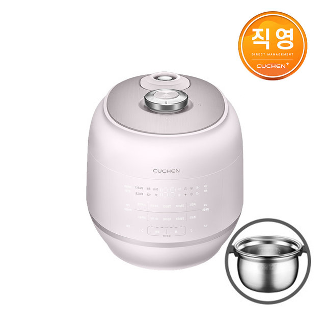 쿠첸 121플러스밥솥 6인용 올스테인레스 IH전기압력밥솥 CRT-RPS0671BW