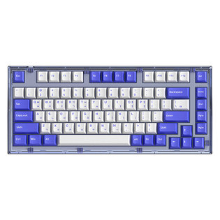 AG75 가스켓 마운트 무선 기계식 키보드 (블루, 넌클릭)