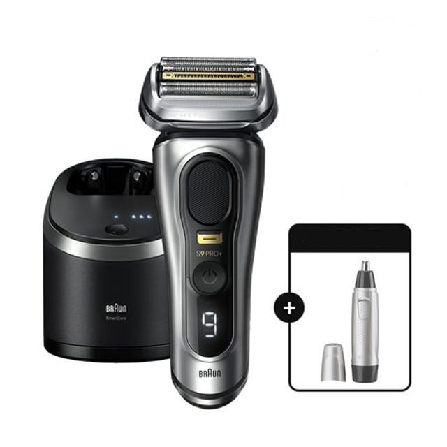 [BRAUN] 브라운 전기면도기 시리즈9 NEW PRO PLUS 9567cc 실버 + 코털제거기 추가 구성