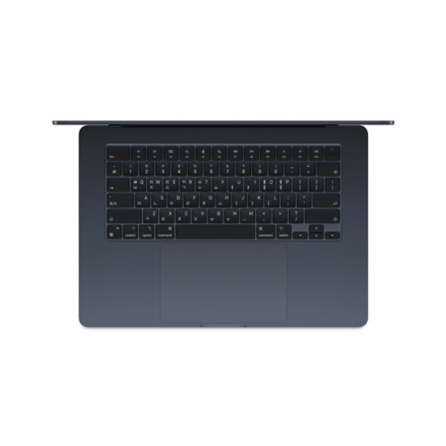 맥북에어 15 M3, 8코어 CPU, 10코어 GPU, 8GB RAM, 256GB SSD - 미드나이트 [MRYU3KH/A]