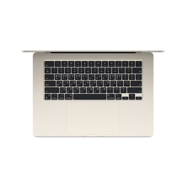맥북에어 15 M3, 8코어 CPU, 10코어 GPU, 8GB RAM, 512GB SSD - 스타라이트 [MRYT3KH/A]