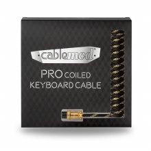 CableMod Pro Coiled 항공 키보드 케이블 (1.5m,블랙)