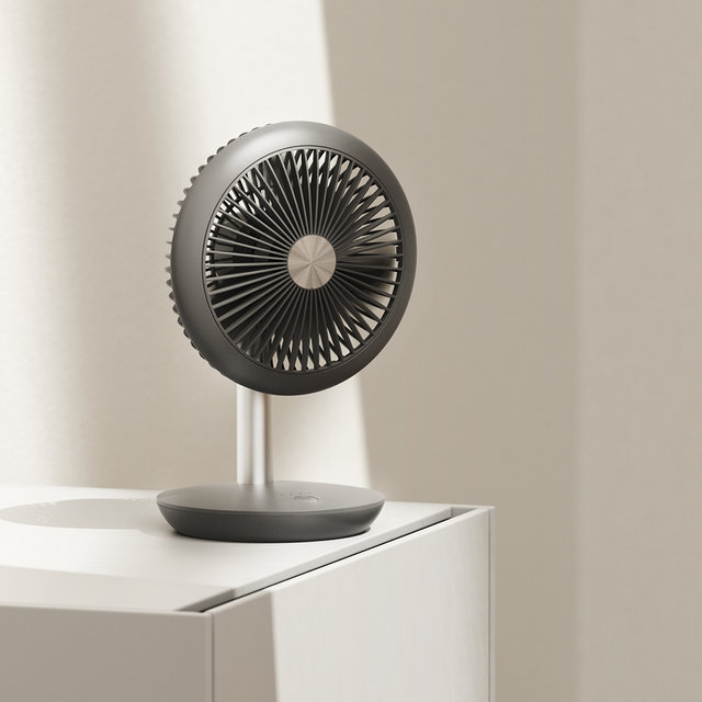 솔러스에어 탁상용 무선 선풍기 AIR601TFG (그레이, 4단계 조절)