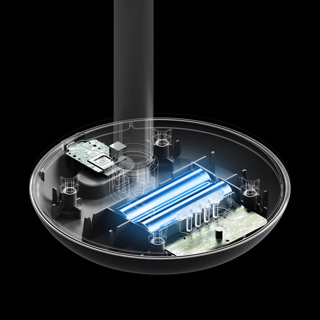 솔러스에어 탁상용 무선 선풍기 AIR601TFG (그레이, 4단계 조절)