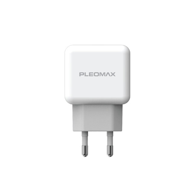 플레오맥스 USB 2포트 가정용 충전기 C타입 케이블 포함