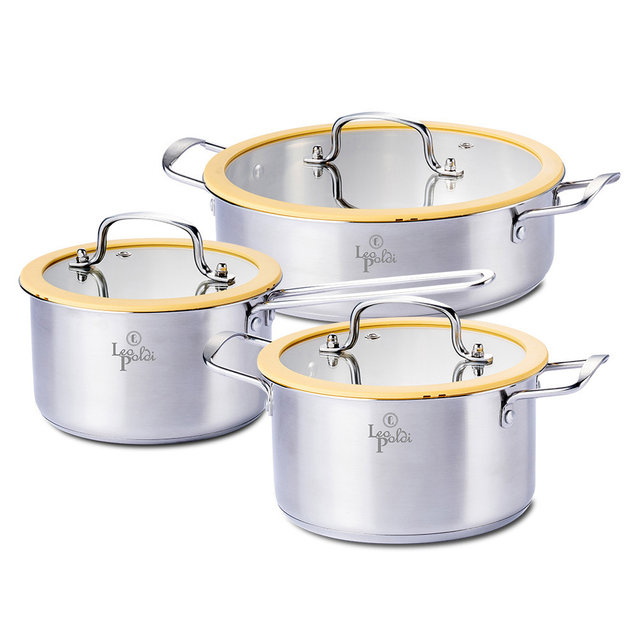 인덕션겸용 스텐 자취생 신혼냄비3종세트 (18편수+20양수+26전골) 주방냄비