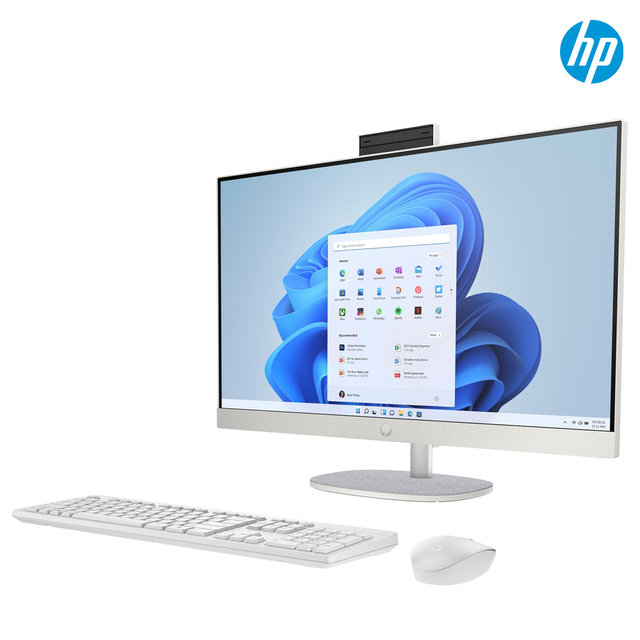 최종99만/HP 울트라 27-cr1001kr 14세대 AI 5/8GB/512GB/윈11/AI/올인원 일체형 PC  컴퓨터 본체
