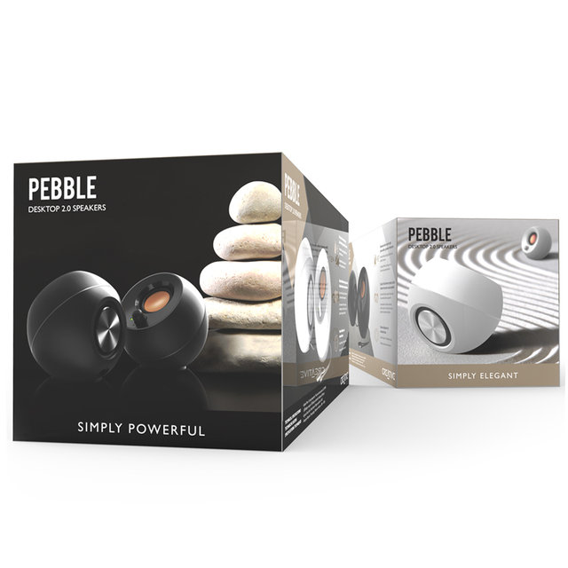 [크리에이티브] PEBBLE 2.0 스피커 (블랙)