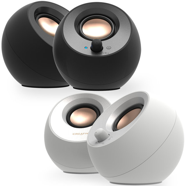 [크리에이티브] PEBBLE V3 블루투스 지원 스피커 (화이트)