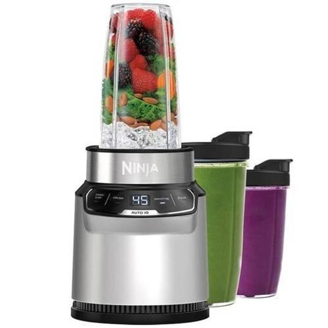 닌자 Auto-IQ 뉴트리 블렌더 프로 믹서기 BN500KR[원터치/싱글컵3개 900ML/700ML/500ML]