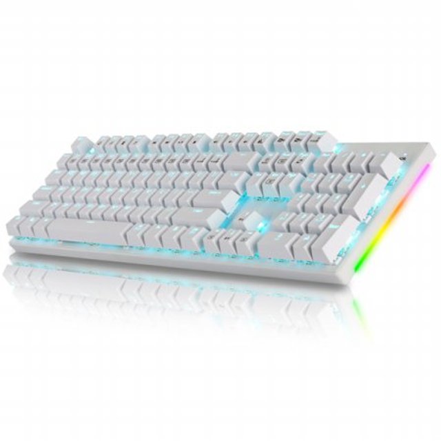 [상급 / 수진점] COX CK450 교체축 사이드 RGB 기계식키보드(화이트,적축)