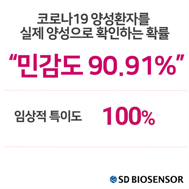 SD바이오센서 COVID 독감 인플루엔자A/B 3종 동시검사 진단키트 전문가용 25개입
