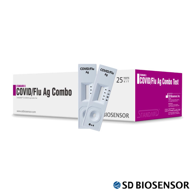 SD바이오센서 COVID 독감 인플루엔자A/B 3종 동시검사 진단키트 전문가용 25개입