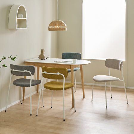 아이앤 하네스 HPM 1200 4인 반원 테이블의자 세트 FU