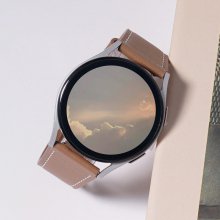 KAN 모던 가죽 스트랩 20mm 밴드 시계줄 패션 줄질갤럭시워치 6 5 4 3 프로 클래식 호환
