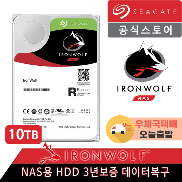 씨게이트 Ironwolf HDD ST10000VN000 하드디스크 10TB