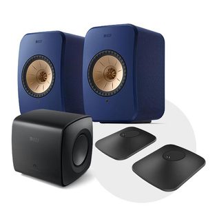 [12~36개월 장기할부][정가:5,059,000원][국내정품]케프 LSX II 스피커 + KC62 서브우퍼 + P1 Desk Pad 스탠드 패키지