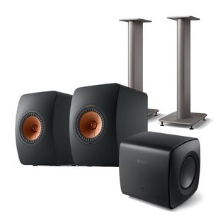 [12~36개월 장기할부][정가:6,967,000원][국내정품]케프 LS50 Wireless2 스피커 + KC62 서브우퍼 + S2 Floor 스탠드 패키지