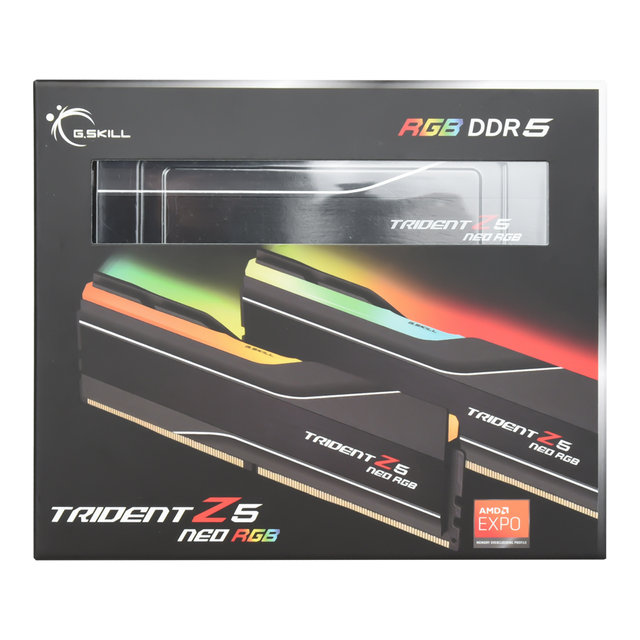 [서린공식] 지스킬 DDR5 6000 CL36 TRIDENT Z5 NEO RGB J 블랙 패키지 32GB(16Gx2)