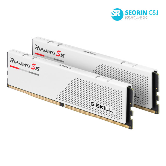 [서린공식] G.SKILL DDR5-5200 CL40 RIPJAWS S5 J 화이트 패키지 32GB(16Gx2)