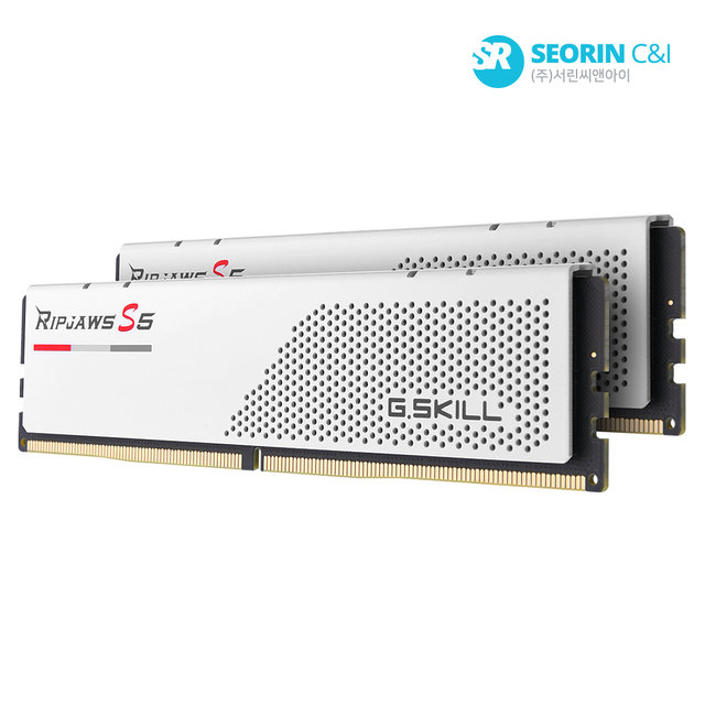 [서린공식] G.SKILL DDR5-5200 CL40 RIPJAWS S5 J 화이트 패키지 32GB(16Gx2)