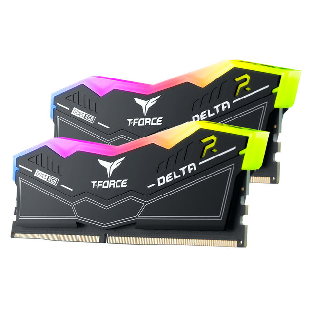 [서린공식] 팀그룹 T-Force DDR5 6000 CL38 Delta RGB 블랙 패키지 32GB(16Gx2)