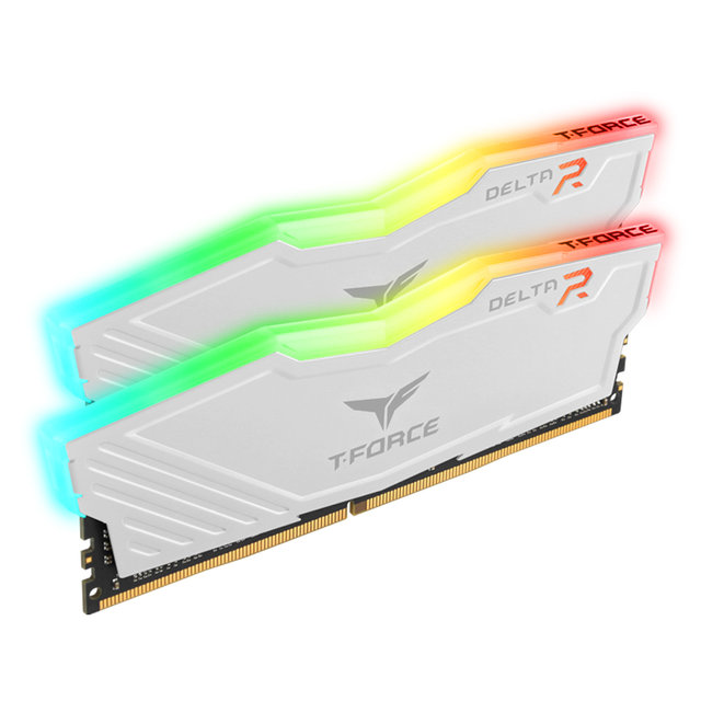 [서린공식] 팀그룹 T-Force DDR4-3600 CL18 Delta RGB 화이트 패키지 32GB(16Gx2)