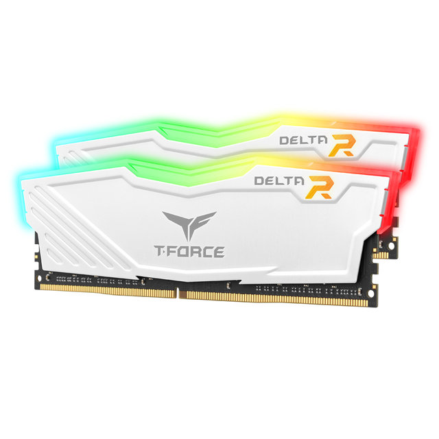 [서린공식] 팀그룹 T-Force DDR4-3600 CL18 Delta RGB 화이트 패키지 32GB(16Gx2)