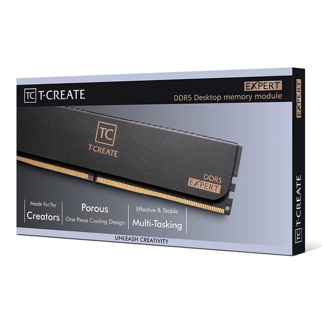 [서린공식] 팀그룹 T-CREATE DDR5-6000 CL34 EXPERT 블랙 패키지 64GB(32Gx2)