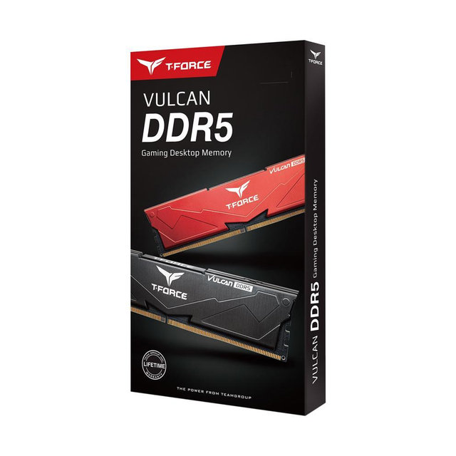 [서린공식] TEAMGROUP T-Force DDR5 6000 CL38 Vulcan 레드 패키지 64GB(32Gx2)