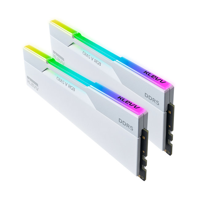 [서린공식] 에센코어 클레브 DDR5-6000 CL30 CRAS V RGB WHITE 패키지 서린 (64GB(32Gx2))